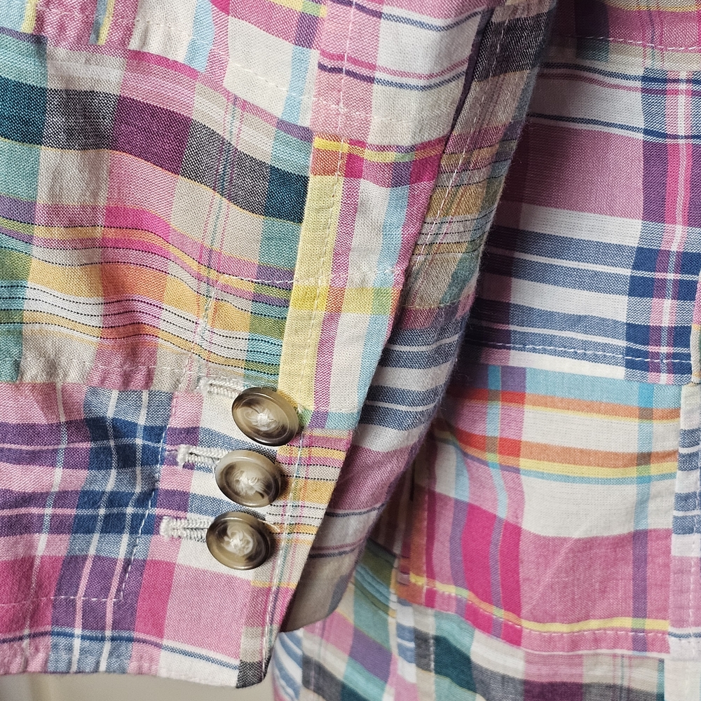 Lord & Taylor Patchwork Blazer Jacket - Women's S… - image 9